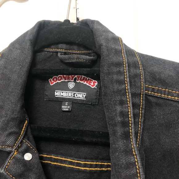 Members Only denim jacket looney tunes S mens - Picture 4 of 4